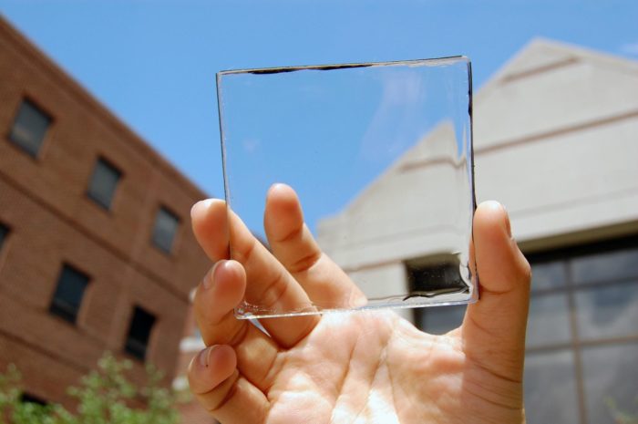 Transparent solar panels